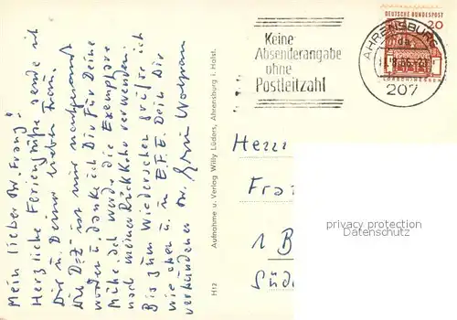 AK / Ansichtskarte Ahrensburg Kirche und Gottesbuden Die Aue Schloss Kirche Inneres Bauernbruecke Schlossmuehle Kastanienallee Panorama Ahrensburg