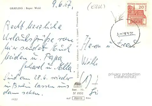 AK / Ansichtskarte Grafling_Niederbayern Panorama Grafling Niederbayern