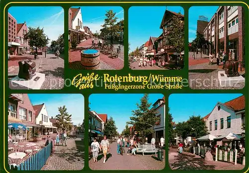 AK / Ansichtskarte Rotenburg_Wuemme Fussgaengerzonen Innenstadt Rotenburg Wuemme