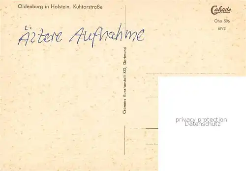 AK / Ansichtskarte Oldenburg_Holstein Ortsmotiv Oldenburg_Holstein