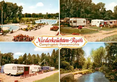 AK / Ansichtskarte Ryth Campingplatz Pannenmuehle Freibad Flusspartie Ryth