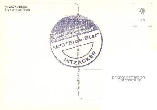 AK / Ansichtskarte Hitzacker_Elbe Blick vom Weinberg mit MS Elbe Star Hitzacker Elbe