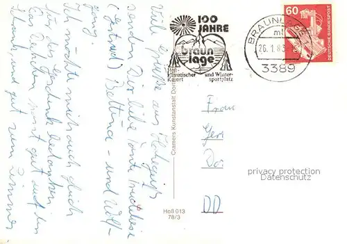 AK / Ansichtskarte Hohegeiss_Harz Teilansicht Kirche Am Kurpark Skilift mit Panoramic Hohegeiss Harz