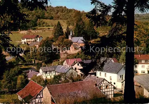 AK / Ansichtskarte Kirchsahr Ortsansicht mit Pfarrkirche  Kirchsahr