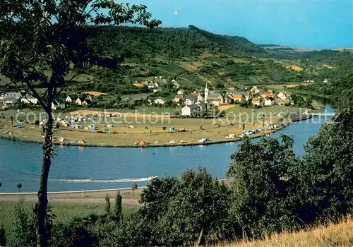 AK / Ansichtskarte Ralingen Campingplatz Fliegeraufnahme Ralingen