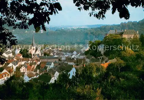 AK / Ansichtskarte Malberg_Eifel Panorama mit Schloss Malberg Eifel