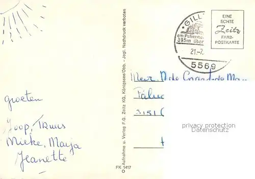 AK / Ansichtskarte Gillenfeld_Eifel Panorama Campingplatz Badesee Gillenfeld_Eifel