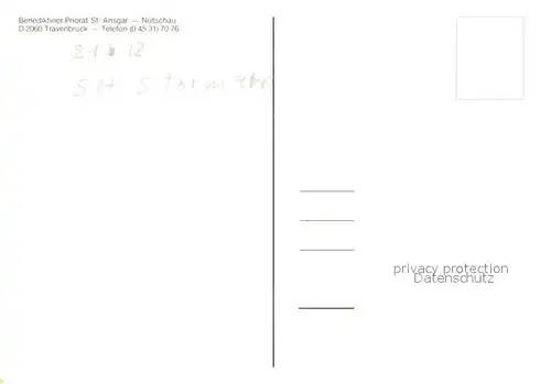 AK / Ansichtskarte Nuetschau Bendiktiner Priorat St Ansgar Nuetschau