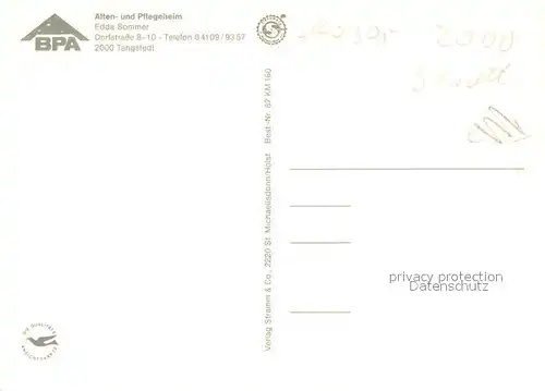 AK / Ansichtskarte Tangstedt_Stormarn Alten und Pflegeheim Tangstedt_Stormarn