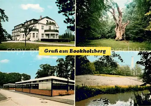 AK / Ansichtskarte Bookholzberg Hotel Halle Natur Alter Baum Ententeich Bookholzberg