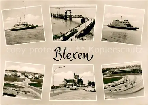 AK / Ansichtskarte Blexen Faehre Unterweser ehemaliger Bahnhof Blexen