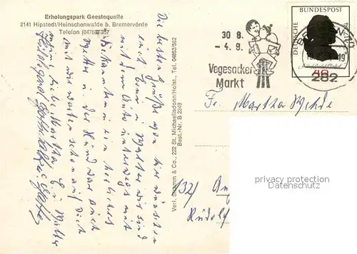 AK / Ansichtskarte Heinschenwalde Erholungspark Geestequelle Kinderspielplatz Reithalle Heinschenwalde