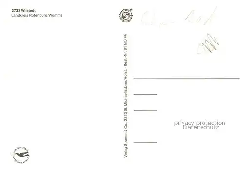 AK / Ansichtskarte Wilstedt_Niedersachsen Heimathaeuser Kirche Freibad Wilstedt_Niedersachsen