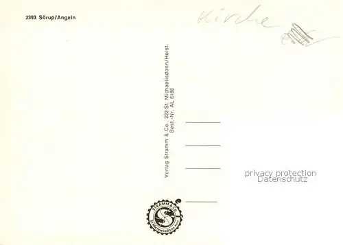 AK / Ansichtskarte Soerup Ortsmotive Kirche Partie am Wasser Soerup