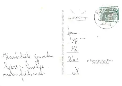 AK / Ansichtskarte Emmerich_Rhein Blick zur Kirche Rheinpromenade Rheinbruecke Altenzentrum Emmerich Rhein