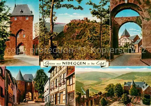AK / Ansichtskarte Nideggen_Eifel Burg Burgansichten Nideggen Eifel