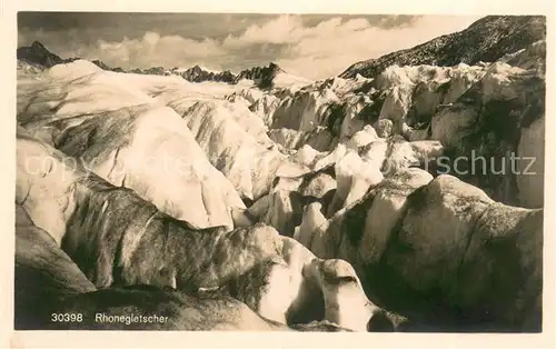 AK / Ansichtskarte Rhonegletscher_Glacier_du_Rhone 30398 Eisgletscher Rhonegletscher_Glacier