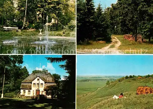 AK / Ansichtskarte St_Michaelisdonn Teich Waldweg Landschaftspanorama Villa St_Michaelisdonn