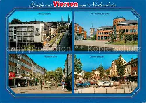 AK / Ansichtskarte Viersen Hauptstrasse Rathausmarkt Gereonsmarkt Motive Innenstadt Viersen
