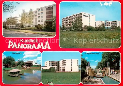 AK / Ansichtskarte Bad_Waldliesborn Kurklinik Panorama Badepark Kurpromenade Bad_Waldliesborn