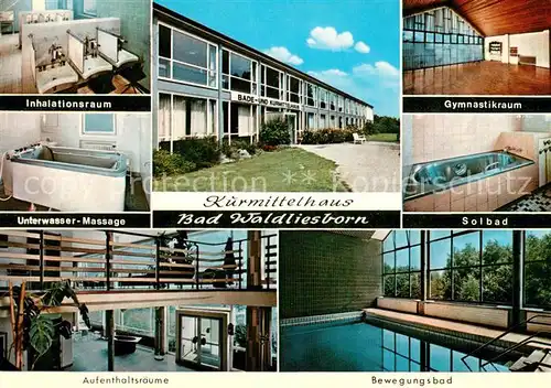 AK / Ansichtskarte Bad_Waldliesborn Bade  und Kurmittelhaus Innenraeume Anwendungen Bad_Waldliesborn