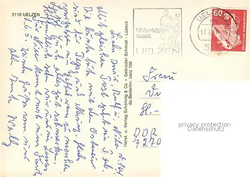 AK / Ansichtskarte Uelzen_Lueneburger_Heide Kirche Altstadt Fachwerkhaeuser Uelzen_Lueneburger_Heide