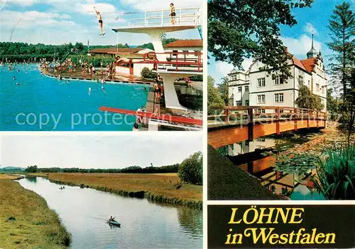AK / Ansichtskarte Loehne Freibad Werre Ulenburg Loehne