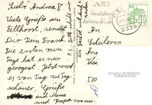 AK / Ansichtskarte Fleckeby Fliegeraufnahme Strassenpartien Seebruecke Villa Kirche Fleckeby