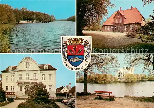 AK / Ansichtskarte Reinfeld_Holstein Seepartien Rathaus Gutshaus Reinfeld_Holstein