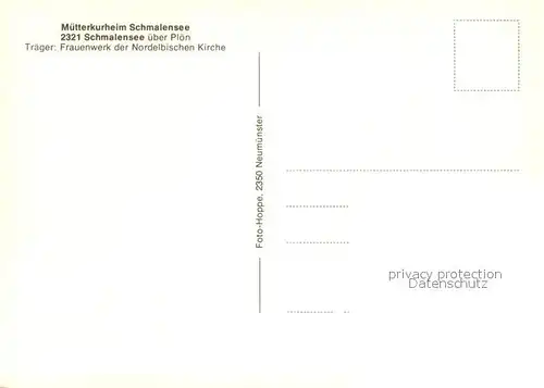 AK / Ansichtskarte Schmalensee Muetterkurheim Schmalensee Schmalensee