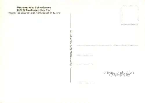 AK / Ansichtskarte Schmalensee Muetterkurheim Teilansichten Aufenthaltsraum Schmalensee