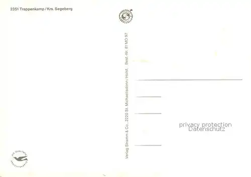 AK / Ansichtskarte Trappenkamp Kirche Geschaeftshaus Schwimmbad Strassenpartie Trappenkamp