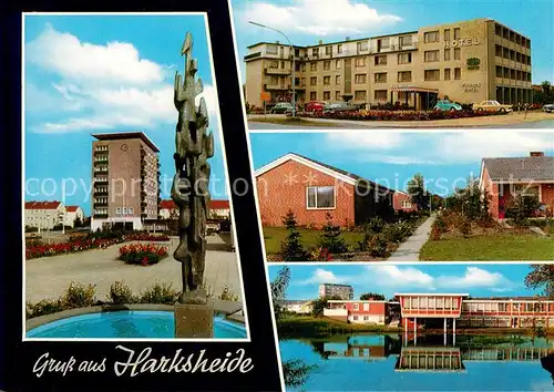 AK / Ansichtskarte Harksheide Rathaus Friesen Hotel Sportlerheim SOS Kinderdorf Harksheide