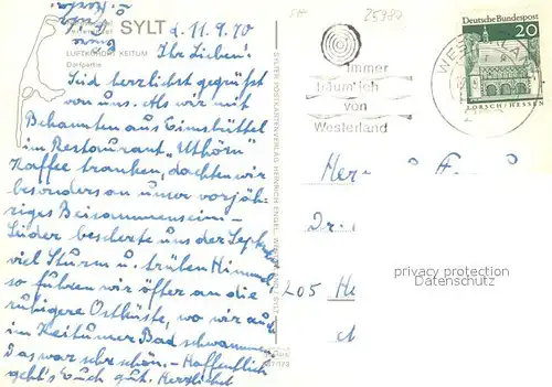 AK / Ansichtskarte Keitum_Sylt Dorfpartie Keitum Sylt