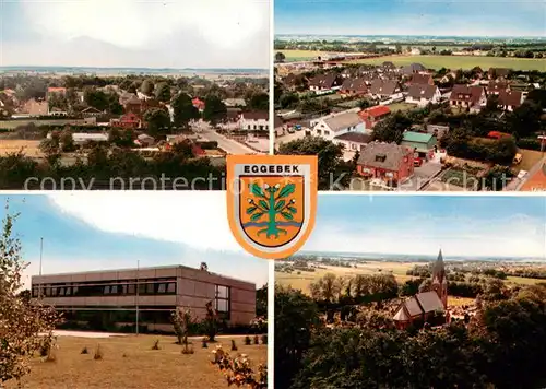 AK / Ansichtskarte Eggebek Fliegeraufnahmen Schule Kirche Eggebek
