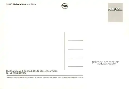 AK / Ansichtskarte Meisenheim_Glan Stadtturm Panorama Ortansichten Brunnen Fachwerkhaeuser Meisenheim_Glan