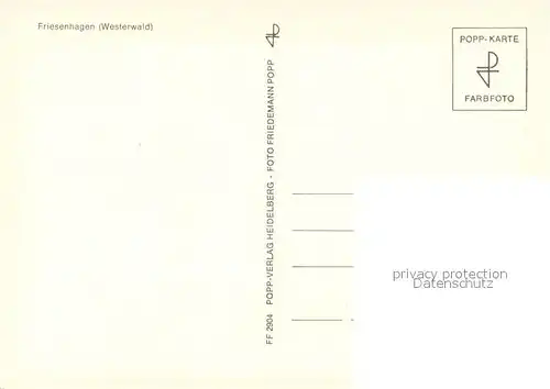 AK / Ansichtskarte Friesenhagen Teilansicht Friesenhagen