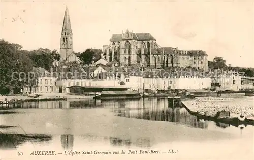 AK / Ansichtskarte Auxerre Eglise Saint Germain vue du Pont Paul Bert Auxerre