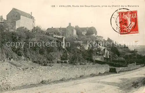 AK / Ansichtskarte Avallon Route des Deux Cousins prise du Chemin de la Maladiere Avallon