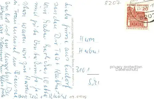 AK / Ansichtskarte Endorf_Chiemgau Panorama Kirche Moorbad Endorf Langbuergener See Endorf Chiemgau