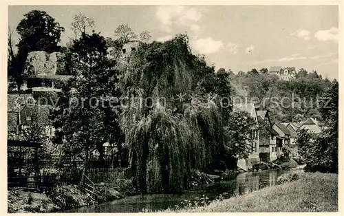 AK / Ansichtskarte Salzderhelden Blick auf Burgruine und Berghotel Salzderhelden