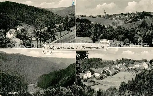 AK / Ansichtskarte Schwarzenstein_Wald Panorama Panorama Rodachtal Ortsansicht Schwarzenstein_Wald