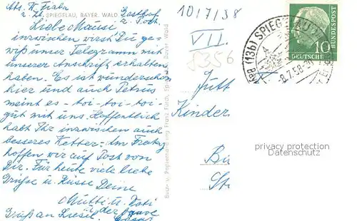 AK / Ansichtskarte Spiegelau Ortsansicht Spiegelau