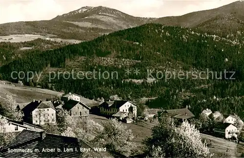 AK / Ansichtskarte Sommerau_Bayern Panorama mit Arber Sommerau Bayern