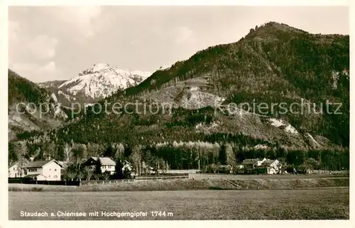 AK / Ansichtskarte Staudach Egerndach Panorama mit Hochgerngipfel Staudach Egerndach