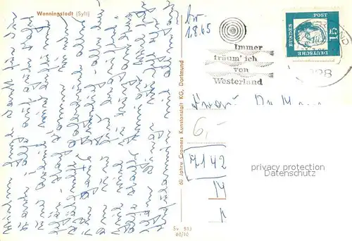 AK / Ansichtskarte Wenningstedt_Sylt Strassenpartie Fliegeraufnahme Strand Panorama Wenningstedt_Sylt