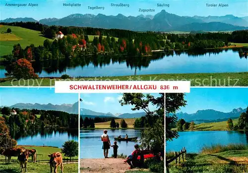 AK / Ansichtskarte Seeg Schwaltenweiher Teilansichten Panorama Seeg