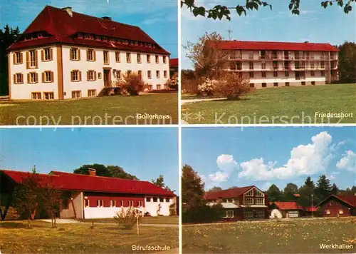 AK / Ansichtskarte Peiting Gollerhaus Friedenshort Berufsschule Werkhallen Peiting