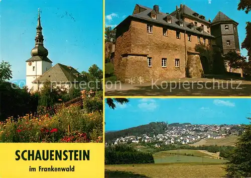 AK / Ansichtskarte Schauenstein Kirche Schloss Panorama Schauenstein