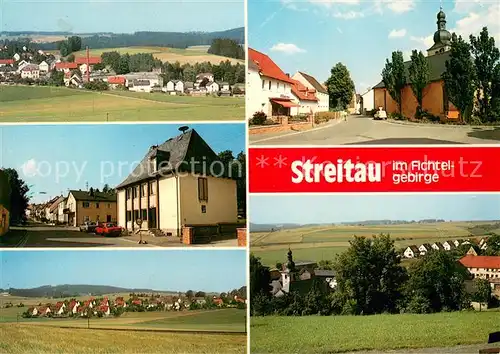 AK / Ansichtskarte Streitau_Woernsmuehl Panorama Dorfstrassen Siedlung Streitau Woernsmuehl